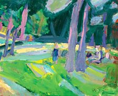 A summer day, Søndermarken by Erik Hoppe - Auction record, sale price, and art valuation. Compare with similar artists and explore comparable artworks.
