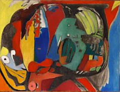 Sample artwork by Erling Jorgensen (1905 - 1977), known for naturalist, abstract expressionist painting - View similar artists and auction records