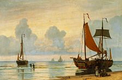 View of a beach in Brittany