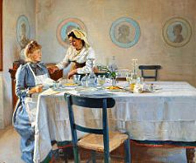 After lunch. "Efter Frokosten"