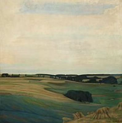 Hilly landscape with open skies, Gjern, Jutland