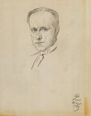 Portrait of Mstislav Dobuzhinski: Self-portrait