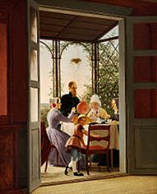 The family is drinking tea on the veranda by Gustav Theodor Wegener - Auction record, sale price, and art valuation. Compare with similar artists and explore comparable artworks.