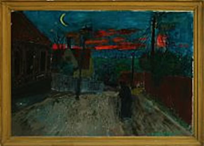 Nightscenery from a city by Einar Herman Jensen - Auction record, sale price, and art valuation. Compare with similar artists and explore comparable artworks.