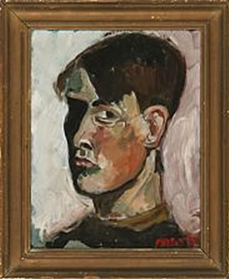 Portrait of Niels Nielsen: Self-portrait