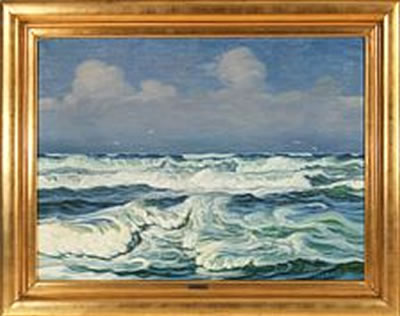 Breakers along a coast
