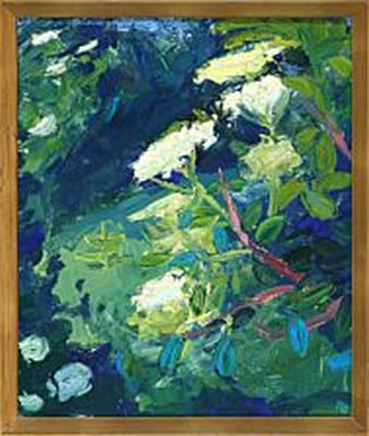 "Blomstrende hyld" (Elder in Flower) by Kjeld Heltoft - Auction record, sale price, and art valuation. Compare with similar artists and explore comparable artworks.
