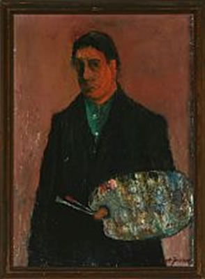 Portrait of Cort Jacobsen: The artist's self portrait