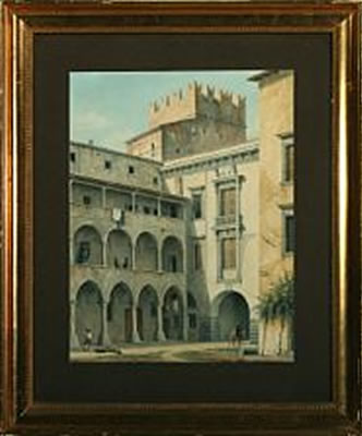 A courtyard in a palace in Verona