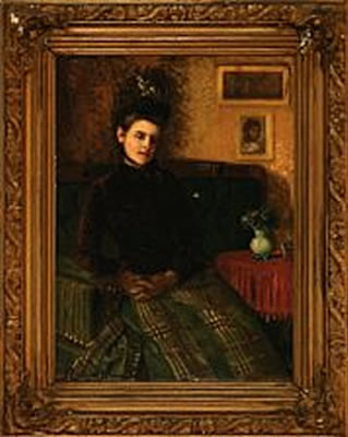 Interior with a woman