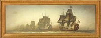 Marine with Danish warships