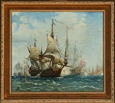 The naval battle at Køge bay