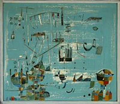 Composition with people and animals
