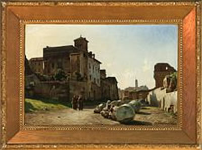 Street scene, Forum Romanum in Rome