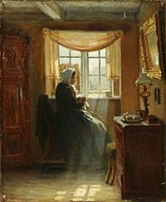 "Interiør fra Nyboder". Interior from Nyboder