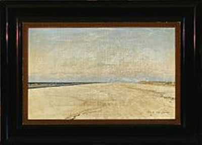 "Forstranden ved Blaavand, Østenvejr og Lavvande". At Blåvand Beach