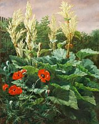 Rhubarb and poppies by Antonore Christensen - Auction record, sale price, and art valuation. Compare with similar artists and explore comparable artworks.