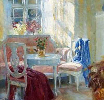 The room opening onto the garden of Dronninglund