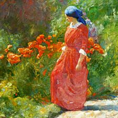 Sample artwork by Johannes Grenness (1875 - 1963), known for portrait, figure, still life painting - View similar artists and auction records