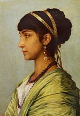 Profile portrait of an Italian woman