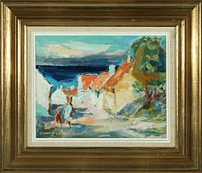 City scenery from Bornholm, a clear summers day