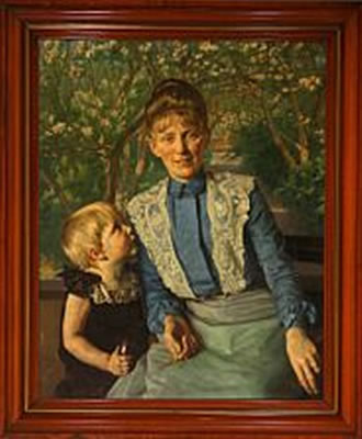 Portrait of a mother and child
