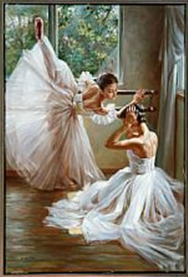 Two ballet girls by Alexander Akopov - Auction record, sale price, and art valuation. Compare with similar artists and explore comparable artworks.
