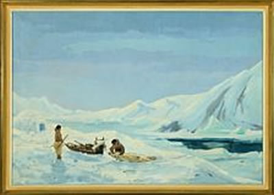 Two sealers with capture at the igloo