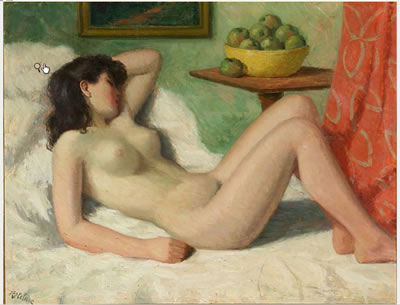 Reclining female nude