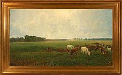 Septemberdag paa Eremitagesletten". September day near the Hermitage Palace, Denmark