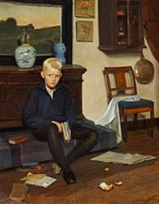 Sample artwork by Otto Haslund (1842 - 1917), known for painting - View similar artists and auction records
