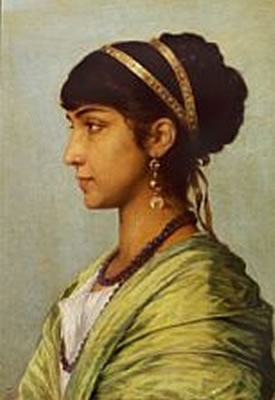 Profile portrait of an Italian woman