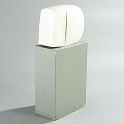 A organic white marble sculpture