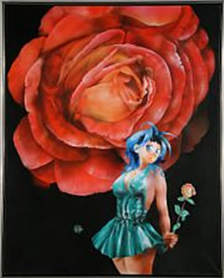 "Tooner Babe Receives a Rose"