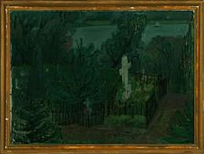View from a graveyard over fiord by Laura Brun-Pedersen - Auction record, sale price, and art valuation. Compare with similar artists and explore comparable artworks.