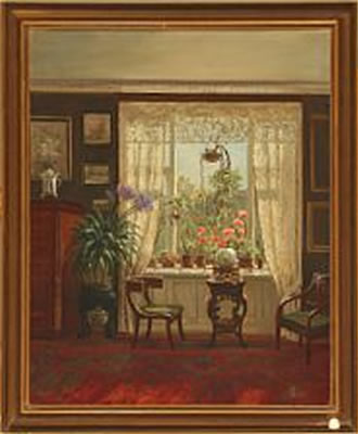 Sample artwork by Carl Christian Lund (1855 - 1940), known for landscape, interior painting - View similar artists and auction records