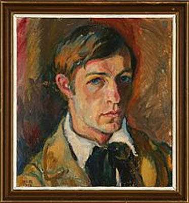 Portrait of Hans Christian Barenholdt: Self-portrait