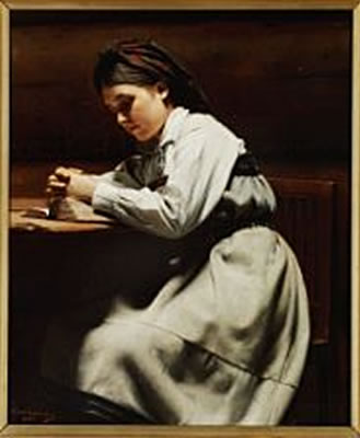 Young girl praying, Setesdal, Norway by Carl Sundt-Hansen - Auction record, sale price, and art valuation. Compare with similar artists and explore comparable artworks.