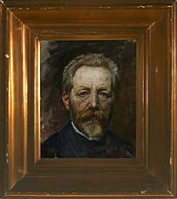 Portrait of Niels Pedersen Mols: Selfportrait