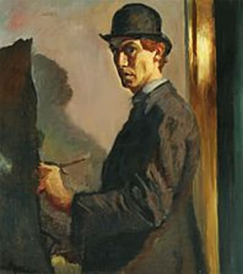 Portrait of Mogens Vantore: Selfportrait