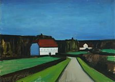 Landscape with houses