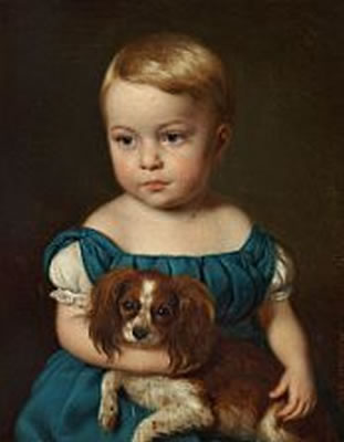 A little girl with her dog. by Andreas Hunaeus - Auction record, sale price, and art valuation. Compare with similar artists and explore comparable artworks.