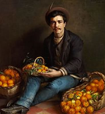 "En romersk Appelsinsælger". A Roman orange seller. by Ludovica Thornam - Auction record, sale price, and art valuation. Compare with similar artists and explore comparable artworks.