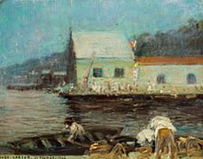 Sample artwork by Hugo Larsen (1875 - 1950), known for impressionist landscapes - View similar artists and auction records