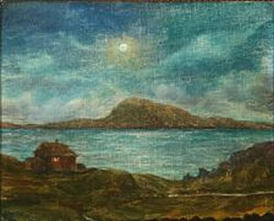 Quiet evening on Nólsoy, the Faroe Islands by Christen Holm Isaksen - Auction record, sale price, and art valuation. Compare with similar artists and explore comparable artworks.