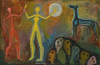 Figure composition by Reidar Magnus - Auction record, sale price, and art valuation. Compare with similar artists and explore comparable artworks.