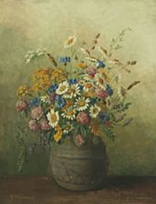 Wild flowers in vase.