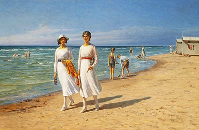 Girls at the beach.