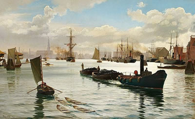 View of Copenhagen Harbour.