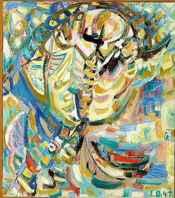 "Springende figur" (Jumping figure)